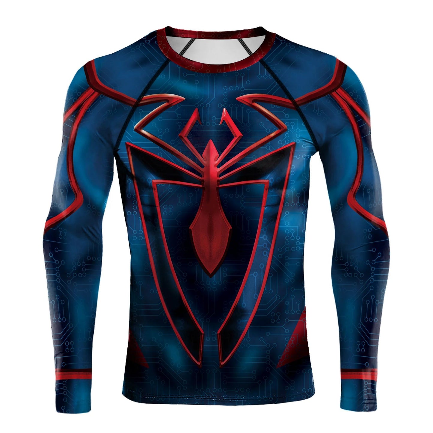 Super Mens Compression T-Shirt Long Sleeve 3D Tight Fitness Gym Sports Digital Printed Running Shirts Hero Jerseys Cosplay Top
