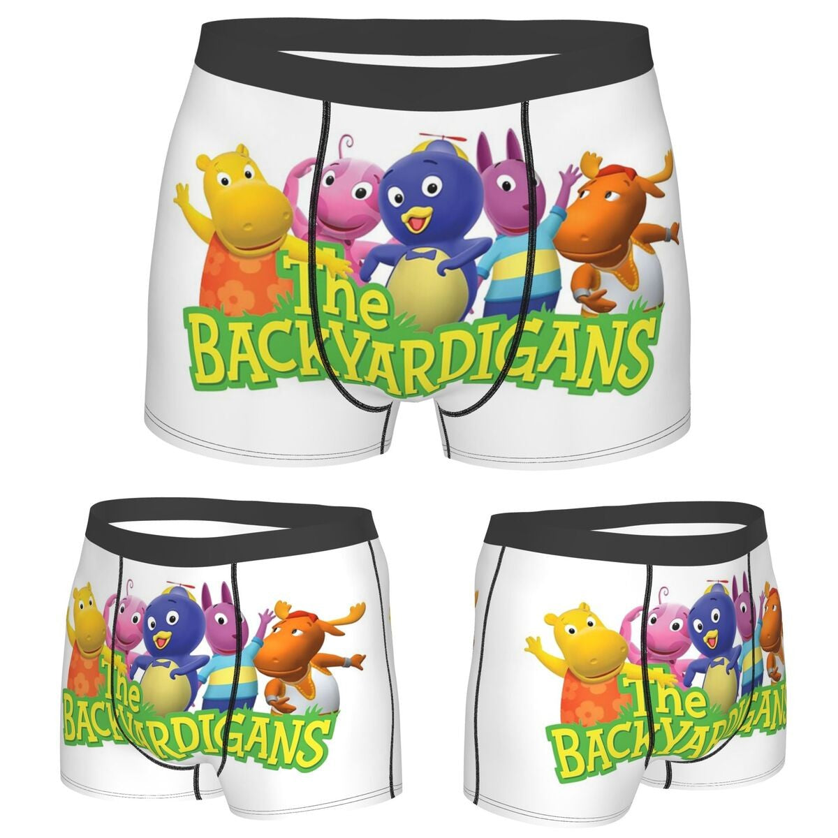 Boxer Underpants Shorts Backyardigans Funny Panties Men's Comfortable Underwear for Homme Man Boyfriend Gift