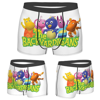 Boxer Underpants Shorts Backyardigans Funny Panties Men's Comfortable Underwear for Homme Man Boyfriend Gift
