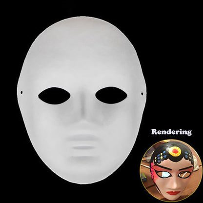 Costume Party Mask 12 Styles Party Mask Decoration White Paper Mask Paper Masquerade Party Accessory For Decoration Draw