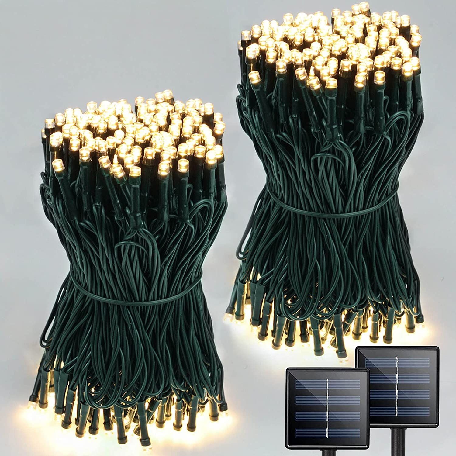 Outdoor Waterproof  Led Solar String Lights Fairy Light Solar Powered Garland Lights 8 Mode 32m Garden Wedding Decoration