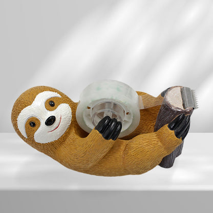 1pc sloth tape holder, creative animal home and office supplies, cute animal environment atmosphere ornaments, holiday gifts
