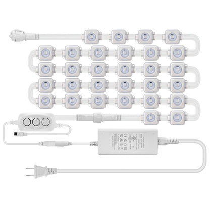 5054 16703IC(WS2812B WS2811) Outdoor Eaves LED Light String Kit 2.4G BEL+WIFI Controller Waterproof Light