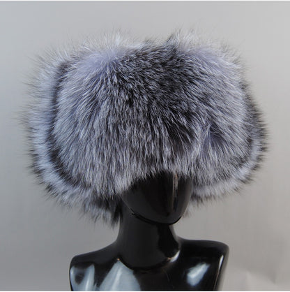 2025 Hot Sale Men Outdoor Windproof Winter Natural Real Fox Fur Bombers Hats Quality Cap Man Luxury Real Sheepskin Leather Hat