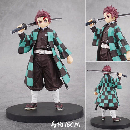Demon Slayer Blade Nezuko Kamado Tanjiro Agatsuma Zenitsu Tomioka Giyuu Kochou Shinobu Hashibira Inosuke figure model ornament