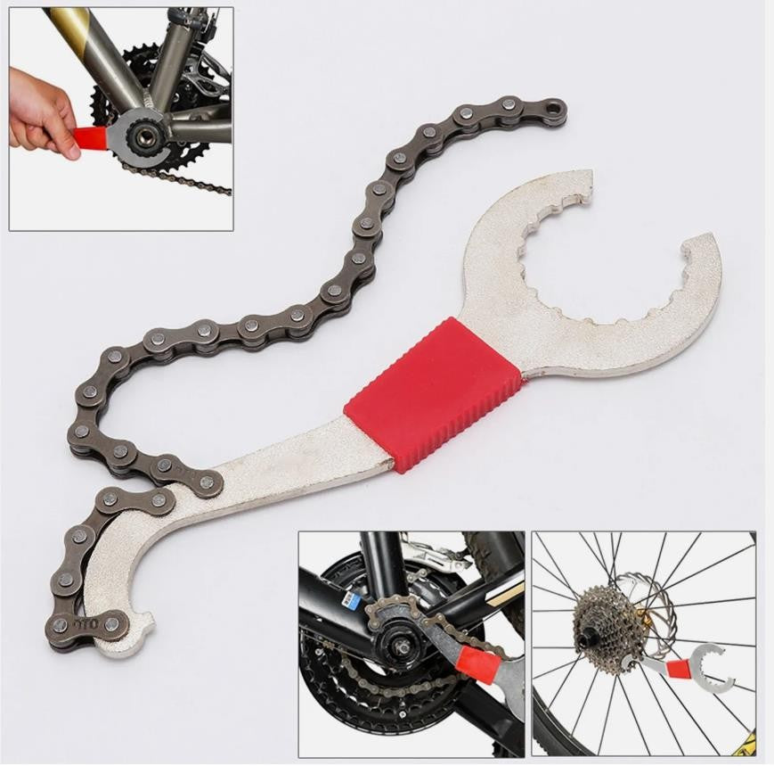 Kits de Ferramentas para Reparo de Bicicletas MTB e Bikes de Estrada Ferramentas de Manutenção Extrator de Movimento Central Quebrador de Corrente Extrator de Roda Livre Cortador de Corrente Extrator de Pedivela Chave de Bicicleta
