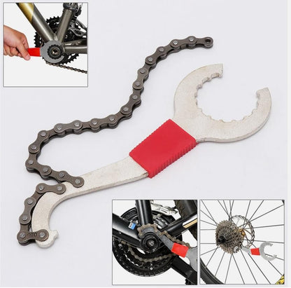 Kits de Ferramentas para Reparo de Bicicletas MTB e Bikes de Estrada Ferramentas de Manutenção Extrator de Movimento Central Quebrador de Corrente Extrator de Roda Livre Cortador de Corrente Extrator de Pedivela Chave de Bicicleta
