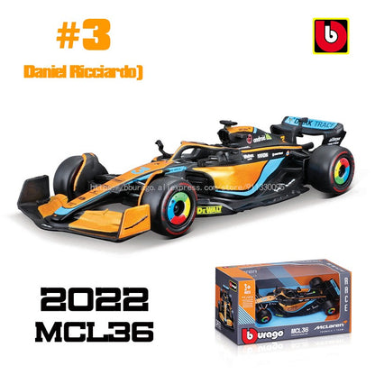 Bburago 1:43 F1 Aston Martin Aramco F1 Team AMR23 2023 #14 Alonso #18 Stroll Carro de Liga Metálica Modelo Fundido Colecionável