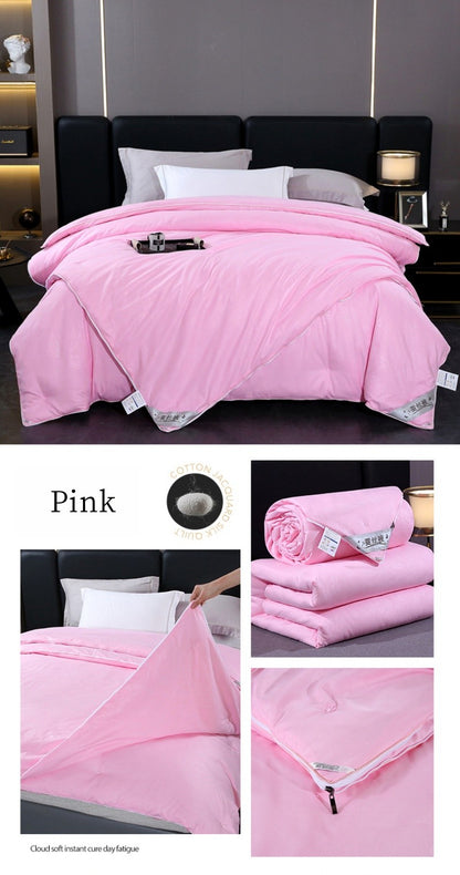 Edredom de Seda Natural Mulberry Luxuoso Queen King Size Acolchoado de Verão Inverno para Solteiro Casal Enchimento de Cama