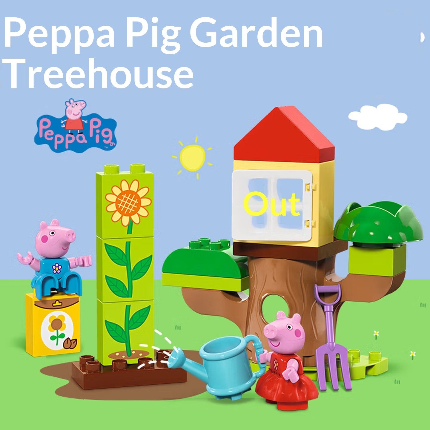 Lego Blocos de montar Debao 10431 Peppa Pig Casa na Árvore Brinquedos Infantis para Meninos e Meninas Presente de Aniversário Natal