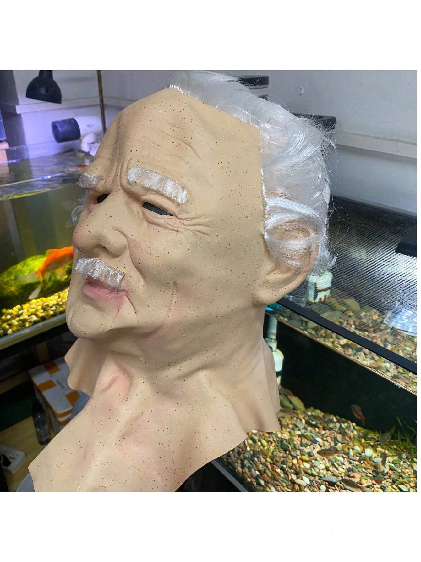 Realistic Bald Old Man Mask Breaking Bad Walter White Mask Heisenberg Latex Mask Adult Cosplay Party Masquerade Props