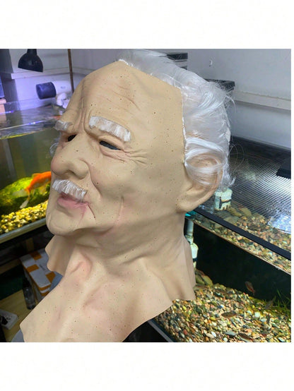Realistic Bald Old Man Mask Breaking Bad Walter White Mask Heisenberg Latex Mask Adult Cosplay Party Masquerade Props