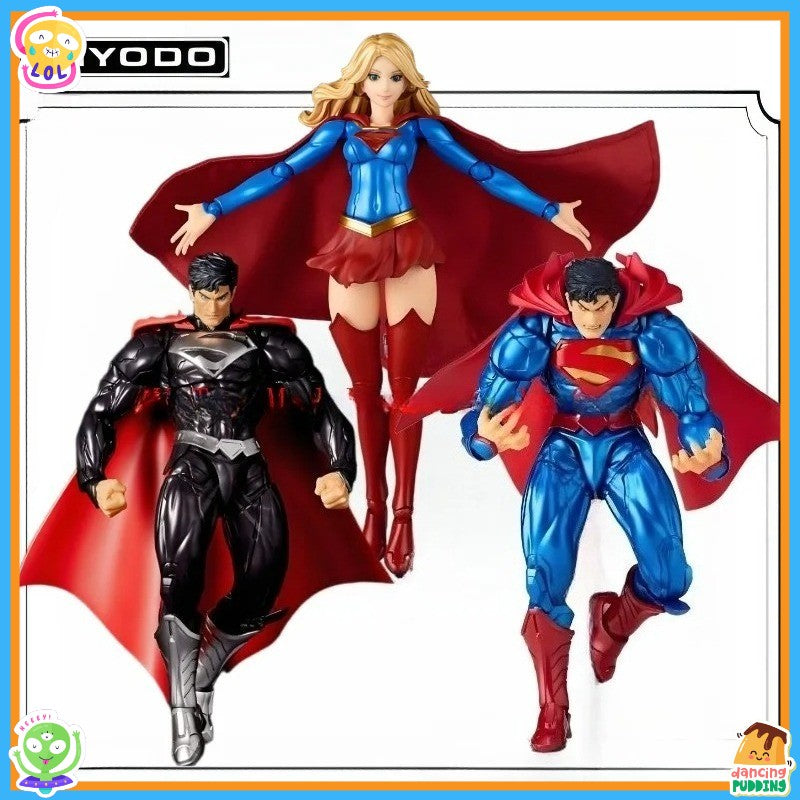 em estoque KAIYODO Original MODEL KIT AMAZING YAMAGUCHI SUPERWOMEN SUPER-HOMEM NEGRO Anime Action Modelo Coleção Brinquedo para Meninos