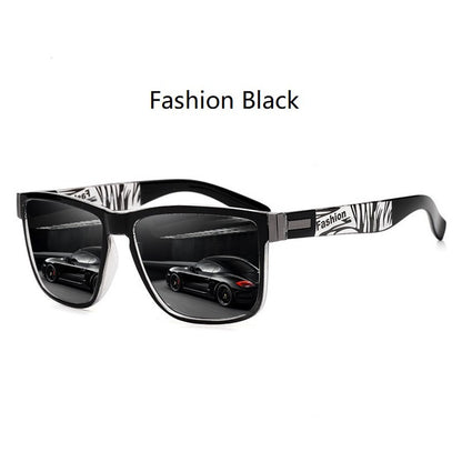 4 PCS Fashion Vintage Pattern Square Sunglasses Men Women Fishing Driving Man Luxury Brand Designer Sun Glasses UV400 Eyewear ?