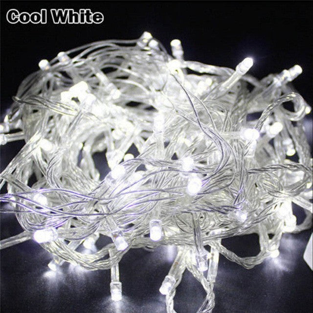 110V 220V 10M 100 Led String Garland Christmas Tree Chain Fairy Light  Waterproof Home Garden Party Outdoor Holiday Decoration