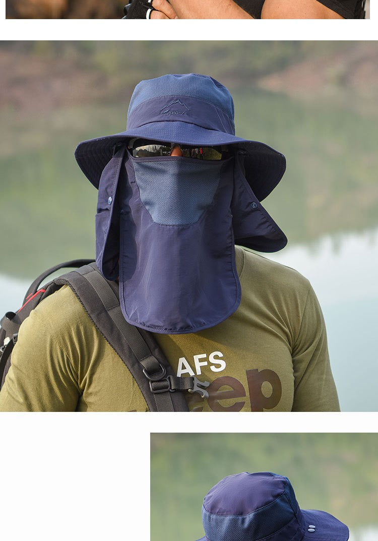 Chapéu Bucket Chapéu de Sol Proteção Solar Primavera Verão Boné Boonie Impermeável para Pesca Caminhada Jardim Safári Praia