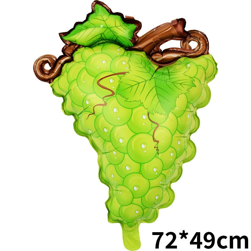 Hawaiian Fruit Balloons Tropical Luau Pineapple Strawberry Avocado Foil Balloon Summer Birthday Pool Party Decor Beach Supplies