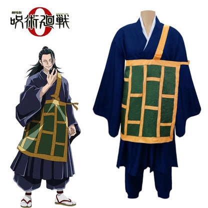 Anime Jujutsu Kaisen Geto Suguru Cosplay Costume Shirt Pants kimono Wig High School Uniform Full Set Adult Mens Party Clothes