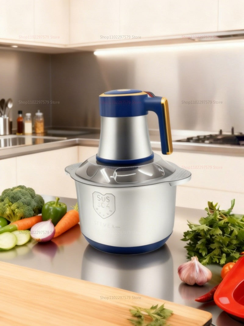5L Electric Meat Grinders Mixer Machine Stainless Steel Multifunctional Vegetable Slicer Processor Chopper Kitchen Appliances
