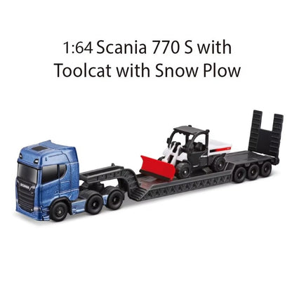 Maisto 1:64 Scania 770S Volvo FH16 Transporte Pesado Liga Modelo Veículo de Engenharia Coleção Presente para Meninos Colecionadores Brinquedo