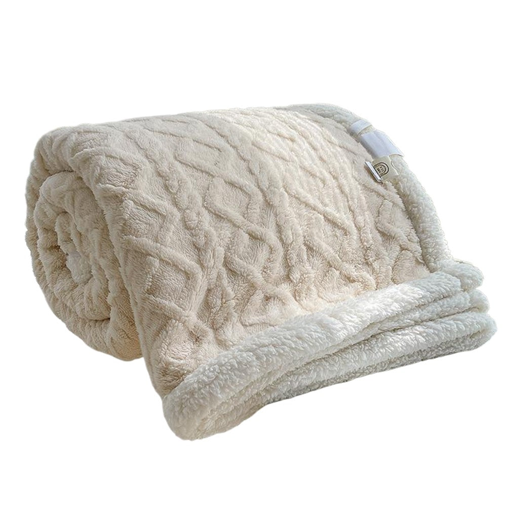 Winter Bed Blanket Wool Throw Blanket Keep Warm Winter Bed Blanket Double Sided Throw Sofa Cover Blanket Flannel Throw Bedspread