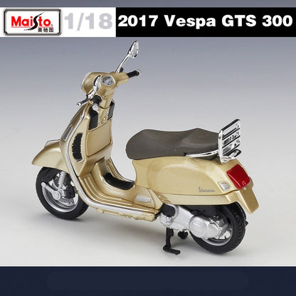 Maisto 1:18 Vespa GT300 Moto de Liga Simulação Diecast Metal Modelo Clássico de Moto Coleção Brinquedo Infantil Presente
