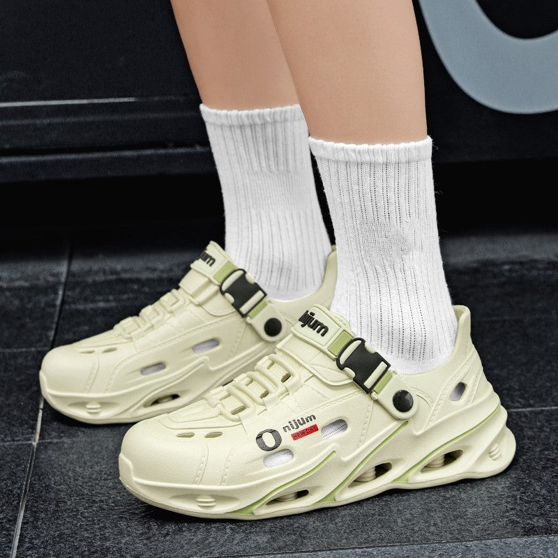 Men Outdoor Sandals Men's Outdoor Sandals Sport Slippers Beach Slides Breathable Clogs Men Casual Garden Shoes Non-slip Hiking