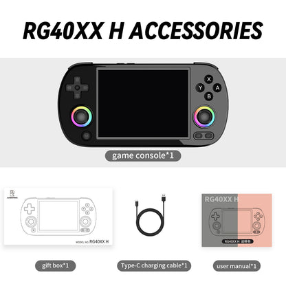 Anbernic RG40XXH 64-bit Linux Retro Handheld Game Console 4.0 IPS Screen Supports 5G Bluetooth HD Output