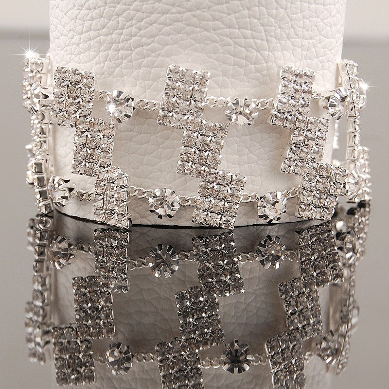 Novas Pulseiras de Berloques de Moda Prata 925 AAAAA Zircônia Cristal Feminino Pulseira Casamento Noivado Joias de Luxo