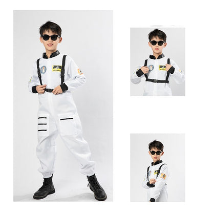 Astronaut Costume for Jumpsuit Role Play Astronaut Space Suit Halloween White Cosplay