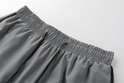 Men's two-piece sports shorts quick drying running fitness gym sports basketball shorts with lining