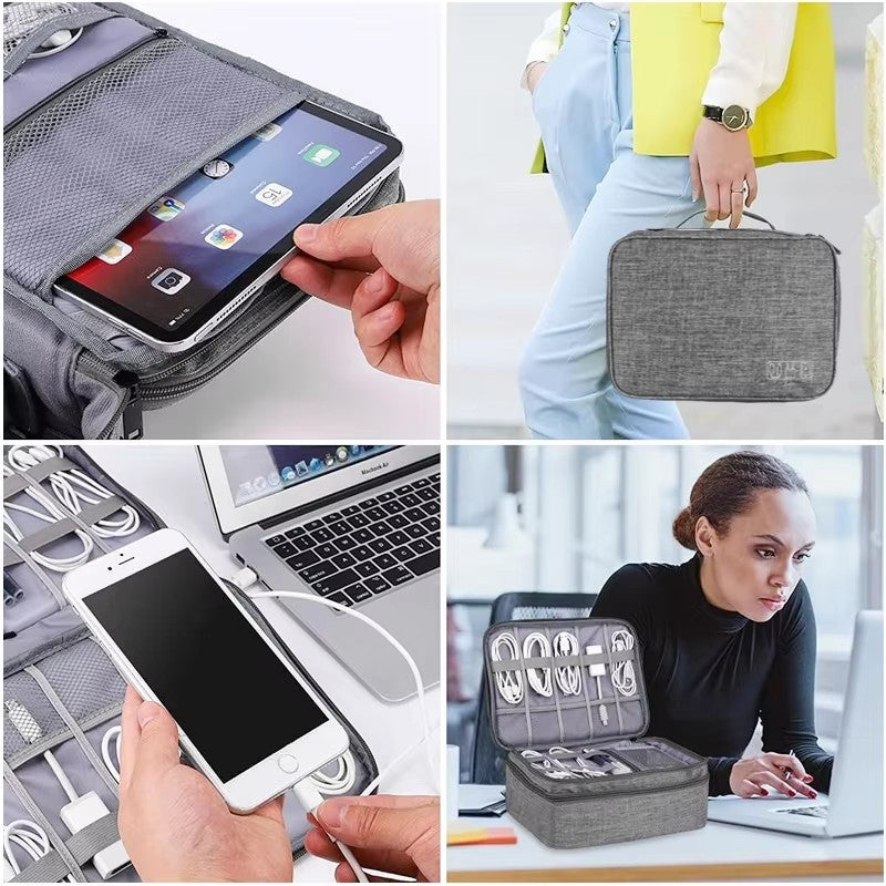 Travel Cable Storage Bag Portable WaterProof Digital Electronic Organizer USB Data Line Charger Plug Storage Bag Cable Organizer
