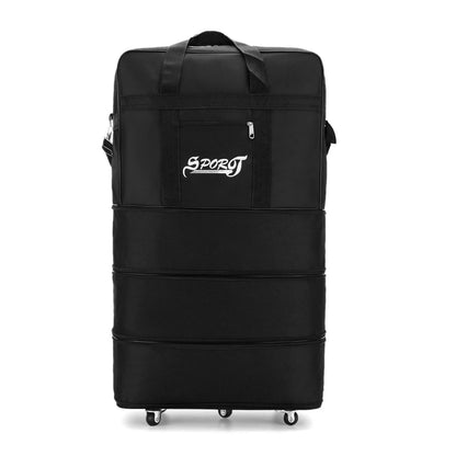 Mala Expansível Dobrável de Viagem com Rodas para Homens e Mulheres