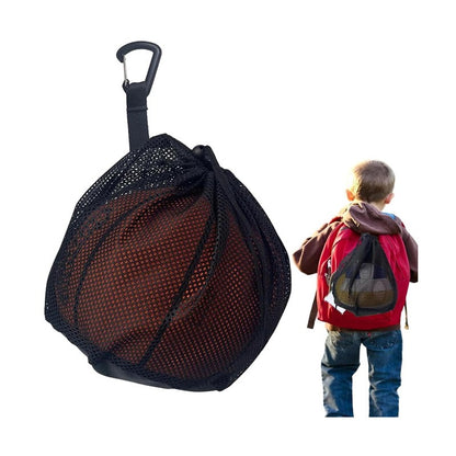 Mochila Portátil com Cordão, Bolsas Pequenas de Bolas para Pendurar, Bolsas de Armazenamento de Futebol, Vôlei, Basquete, Saco de Malha para Brinquedos de Jogo