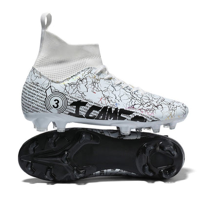 New Football Boots For Man, High Top FG/TF Soccer Shoes High Quality Kids Anti-Slip Grass Training Soccer Cleats Wide Size 31-48