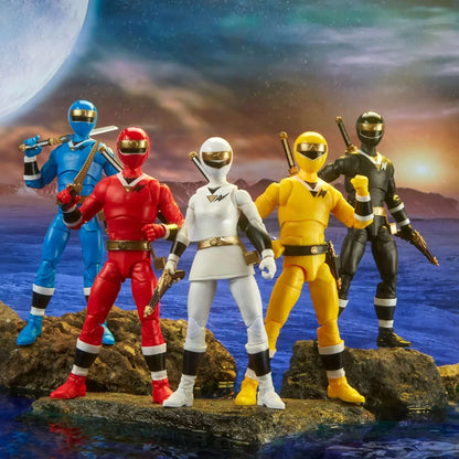 Hasbro Power Rangers Lightning Collection Pacote com 5 Figuras de Ação 6 Polegadas Alien Rangers 15 ACESSÓRIOS 5 Efeitos de Explosão Presente F5937