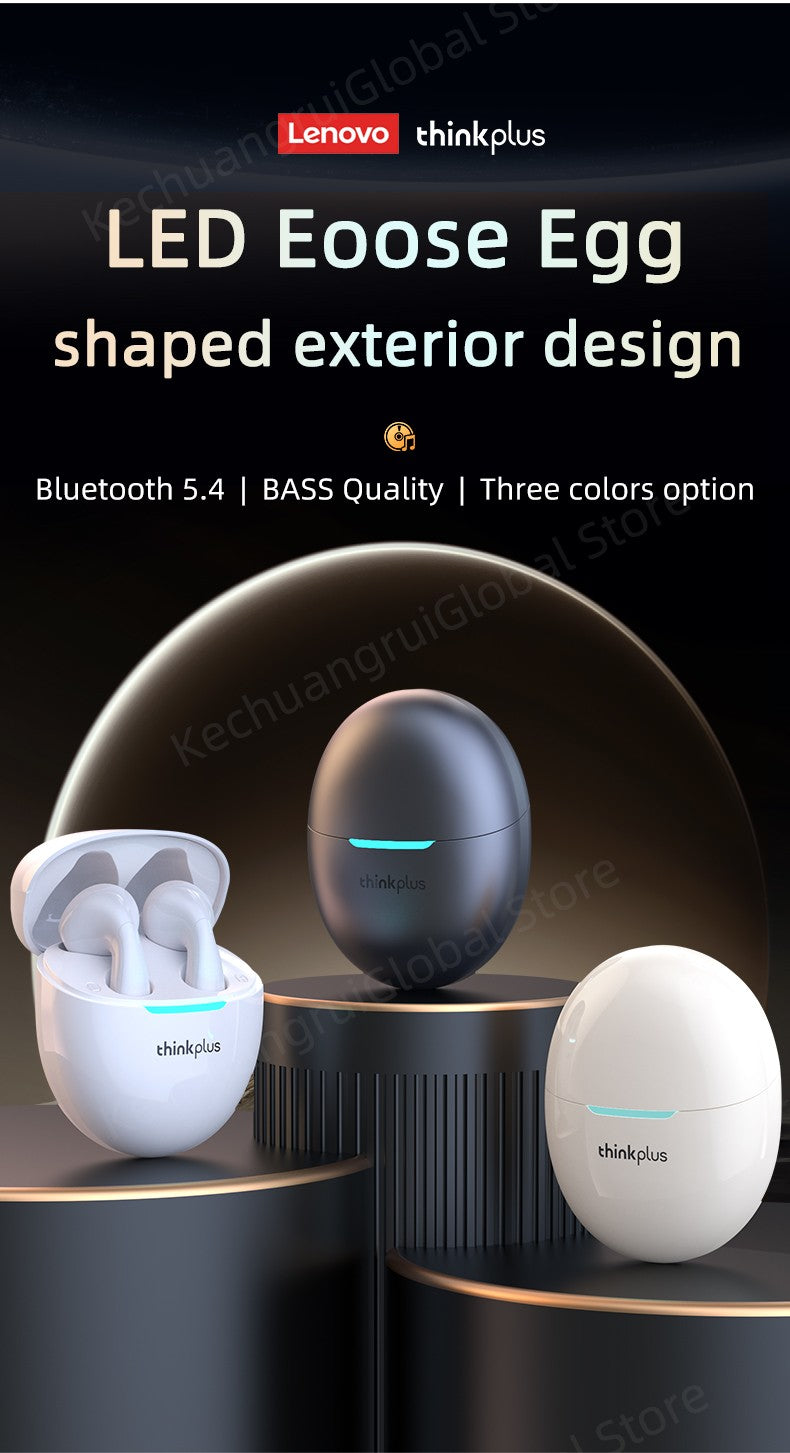 Original Lenovo LP48 TWS Wireless Bluetooth 5.4 Earphone Gaming Earbuds HIFI Music Headphones Noice Cancelling Dual Mode Headset