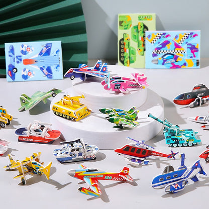 30pcs 3D Cartoon Puzzle Animal Airplane Educational Puzzle Toys for Kids Birthday Party Favors Classroom Rewards Gift Bag Filler