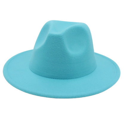 Women Fedora Hat Autumn Winter Luxury Men Top Hats Trendy Formal Wedding Decorate Black Green White Panama Cap Fedoras Gorras