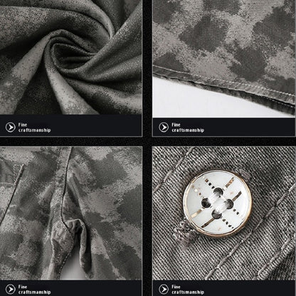 Summer Men Short Sleeve Cargo Breathable Shirt Men Casual Plaid Tactic Shirts Men Camouflage Outdoor Camp Hike Safari Work Shirt