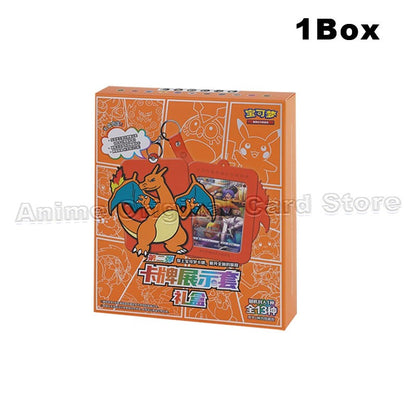 Simplified Chinese Version Genuine PTCG Pokémon Card Display Set Gift Box Second Round Collectible Card Game