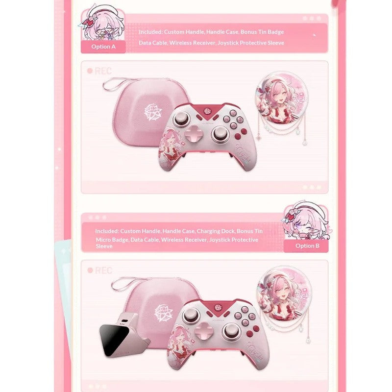 NEW Honkai Impact 3rd Elysia Limited Wireless Controller Flydigi Vader 5 Pro Adjustable Joystick Triggers Dock for PC NS Android