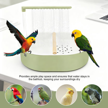 Parrot Automatic Shower Pet Bird Bath Cage Basin USB Elétrico Circulando Água Banheira para Pássaros Brinquedo Calopsita Agapornis