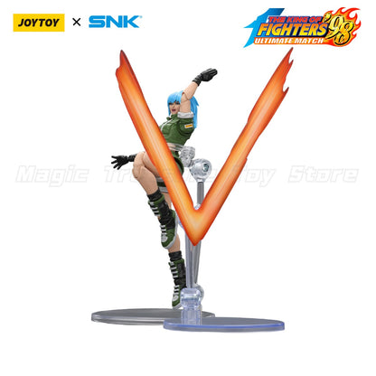 ?Em estoque? Boneco de Ação Original JOYTOY SNK 1/18 KOF'98UM Ikari Warriors Team Leona Heidern Brinquedos Presentes