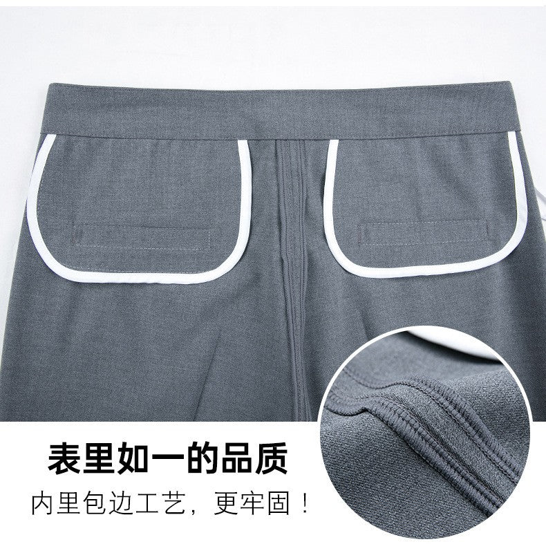 New Autumn Fashion Trousers Women's High Waisted Straight Suit Pants Loose Dress Pants Black Beige Grey Slacks Women Pantalones