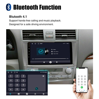 9" Android 14 Car Radio Multimedia Video Player 2 Din For Toyota Camry 2006 2007 2008 2009 2010 2011 GPS Navi Head Unit Carplay