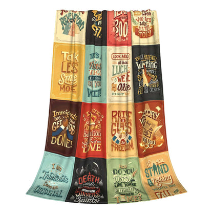 Hamiltons the Musical Flannel Blanket Winter  Warm Soft Throw Blanket for Girls Boys Home Decor Print Bedspread Sofa Bed Cover