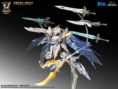 HG 1/144 SNAA SC-002 Titan Greatsword Tristan Kit de Montagem SC-009 Divine Invoker Percival The Round Table Knights Figure