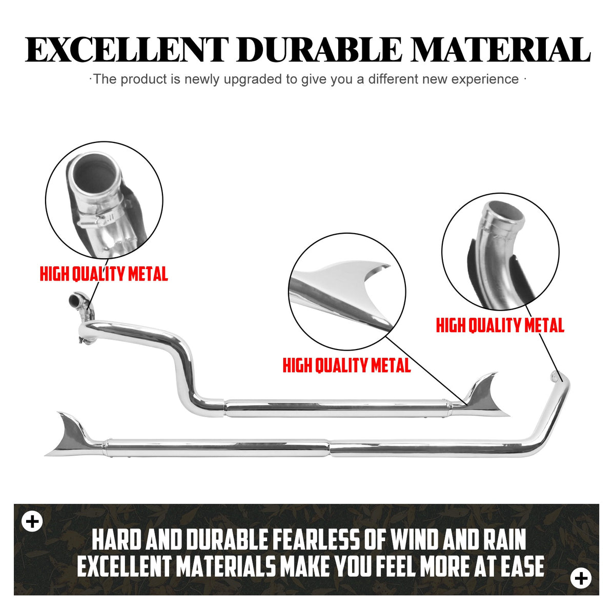 Motorcycle Exhaust Pipe Dual Exhaust System Kit For Harley Softail Fatboy FLSTF Deluxe 2007-2017 Breakout FXSB 13-16 Accessories