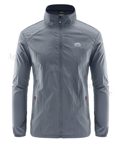 Men's Summer Skin Quick Dry Hiking Jacket Waterproof Sun UV Protection Coats Men Outdoor Sports Fishing Camping Running Jacket